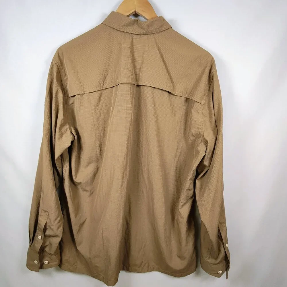 Eddie‎ Bauer Men's XL Long Sleeve Button Down Fishing Shirt - Picture 2 of 11